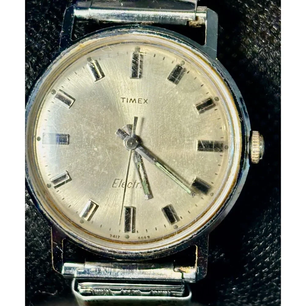 Vintage 1969 Timex Electric Men’s Watch – Fresh Battery!